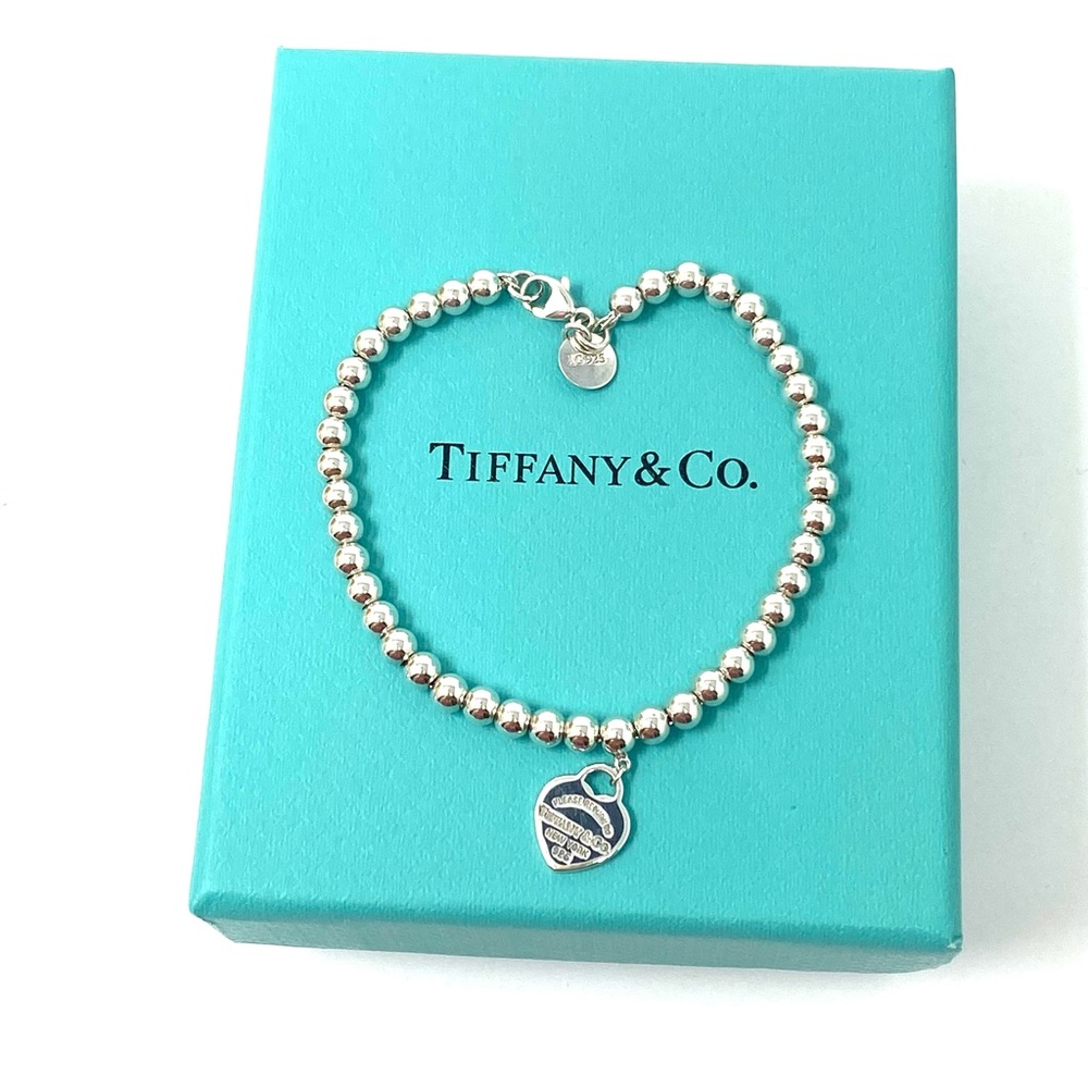 Authentic Tiffany & CO. Return To Mini Enamel Blue Bracelet. - Picture 3 of 6
